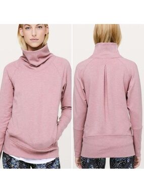 Lululemon High Lines Pullover Mock Neck Sweatshirt Size 12